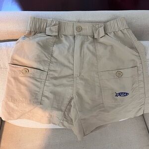 AFTCO fishing shorts khaki
